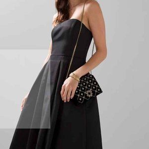 NWT WHITE HOUSE BLACK MARKET BUSTIER STRAPLESS FAILLE DRESS 0 8